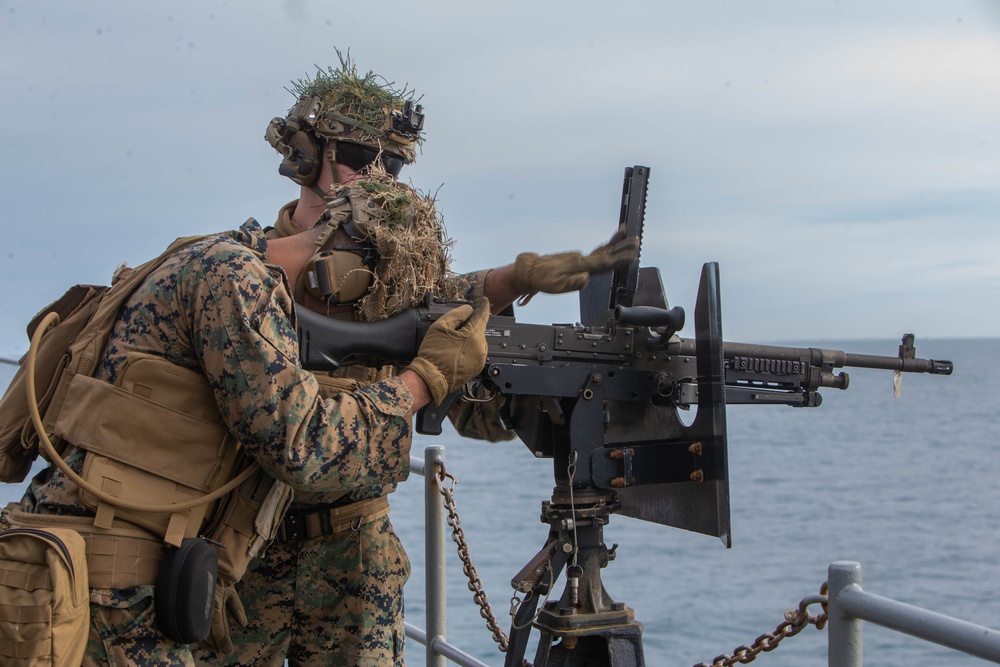 M240B Machine Gun Shoot During COMPTUEX