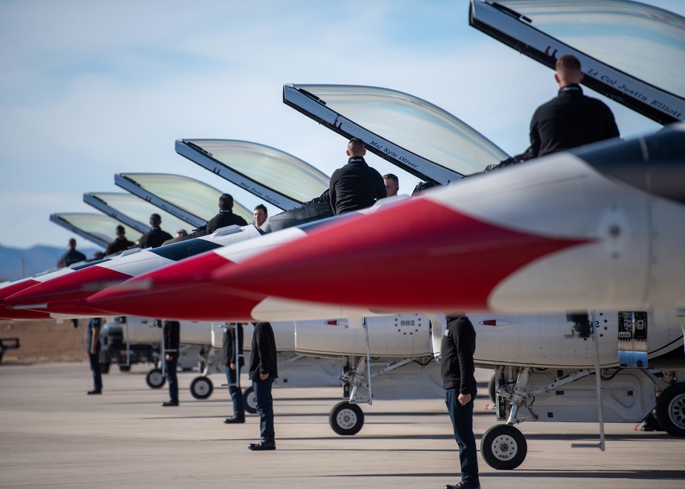Air Force Thunderbirds Wrap Up the First Half of Winter Training