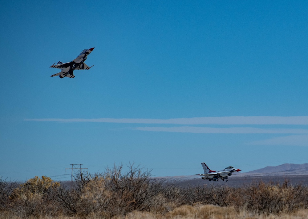 Air Force Thunderbirds Wrap Up the First Half of Winter Training