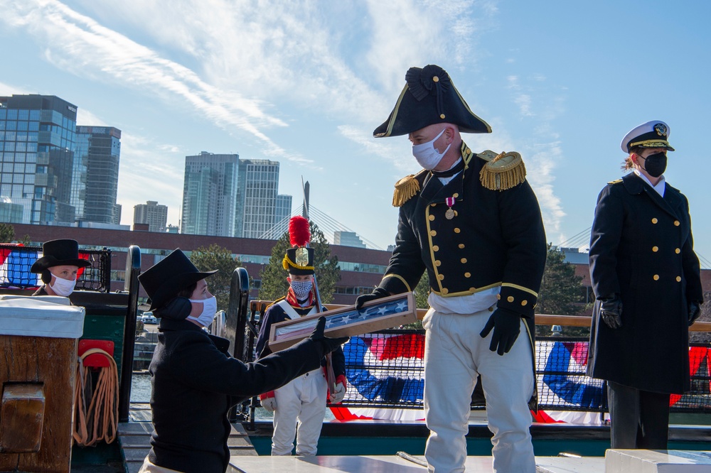 USS Constitution hosts change of command