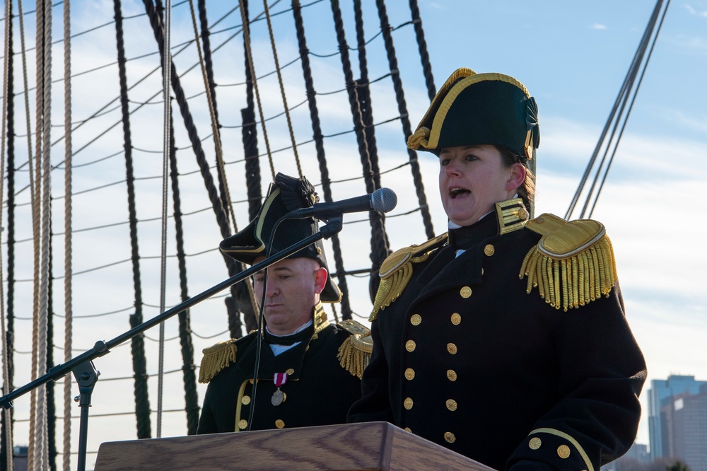 USS Constitution hosts change of command