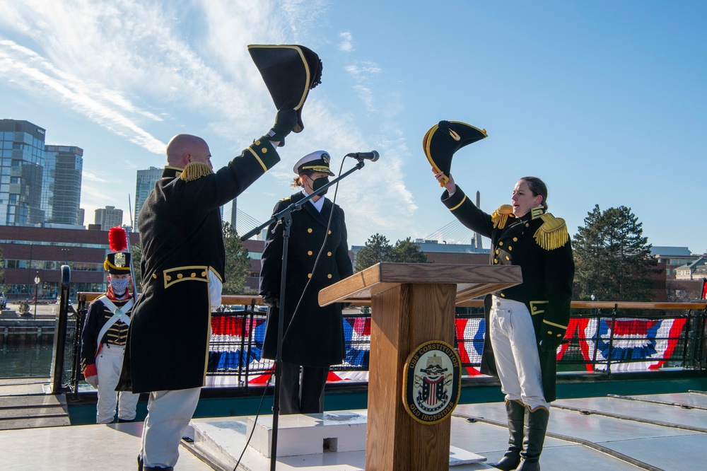 USS Constitution hosts change of command
