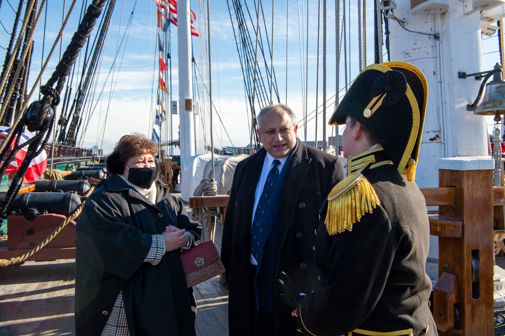 USS Constitution hosts change of command