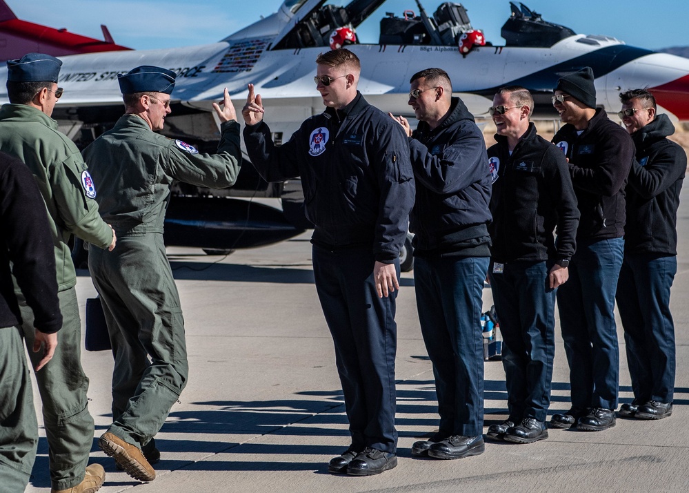 Air Force Thunderbirds Wrap Up the First Half of Winter Training