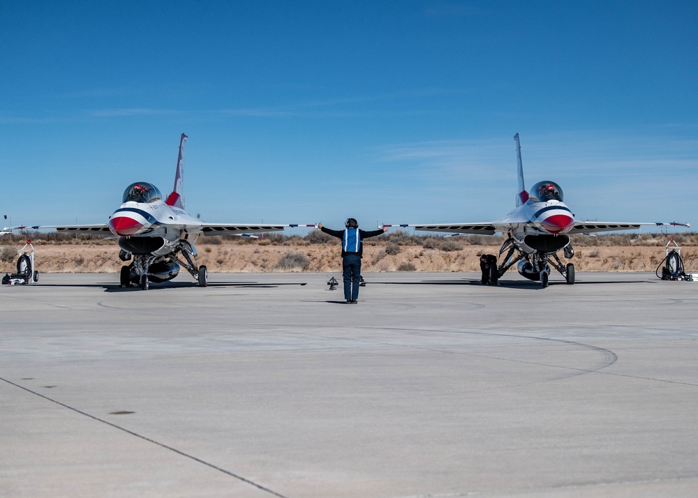 Air Force Thunderbirds Wrap Up the First Half of Winter Training