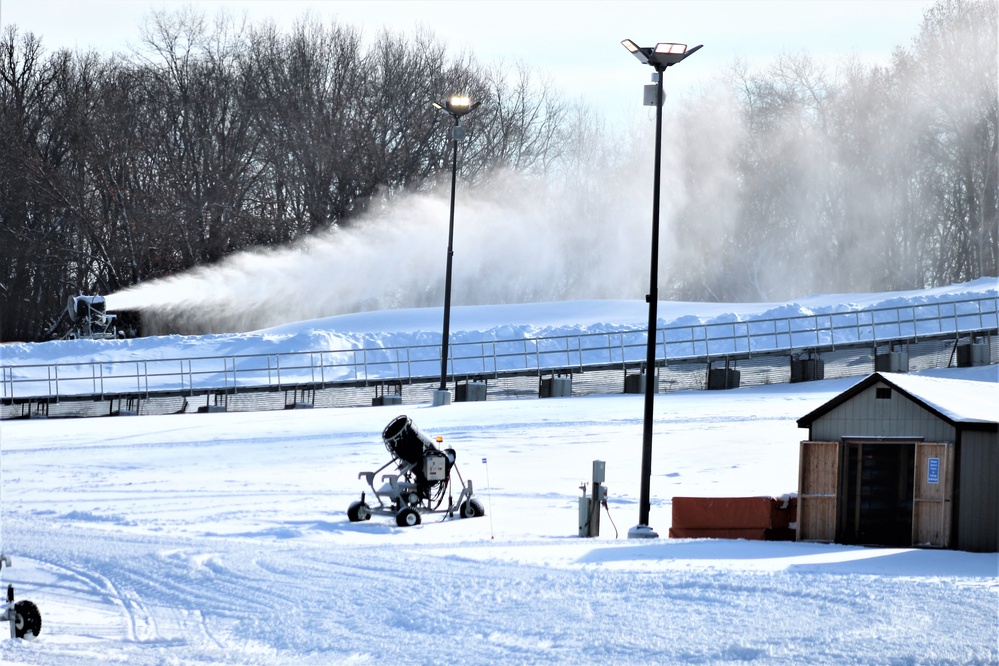 Snowmaking at Fort McCoy's Whitetail Ridge Ski Area