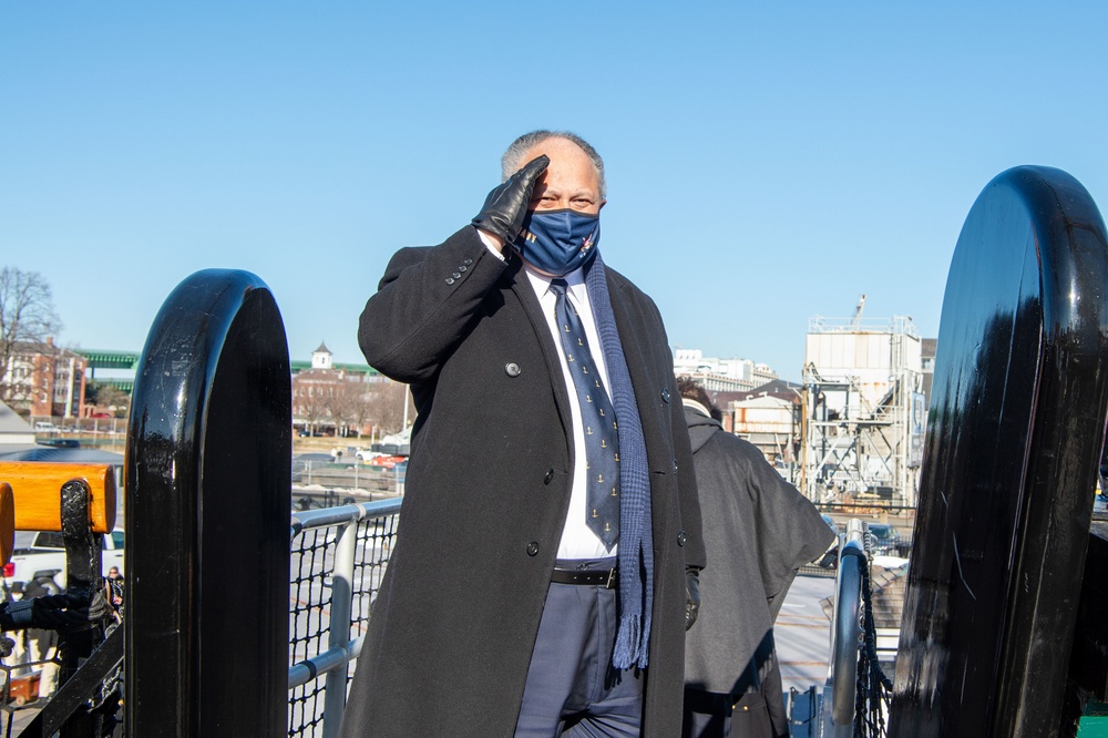 SECNAV visits USS Constitution change of command