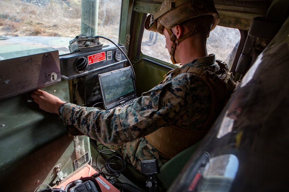 U.S. Maines with 7th and 9th Engineer Support Battalions conduct training with 1st EOD Marines