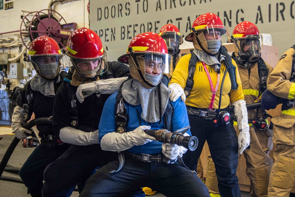 USS America Sailors Conduct General Quarters Drill