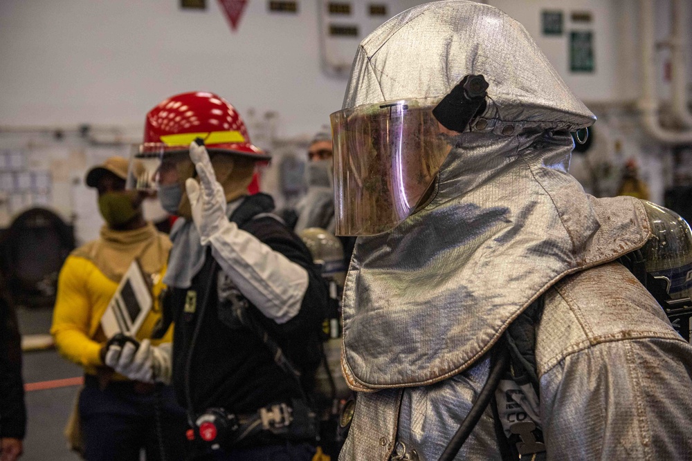 USS America Sailors Conduct General Quarters Drill