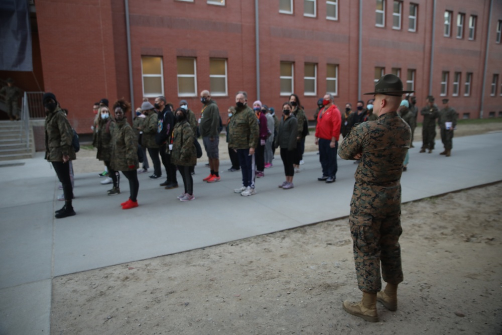 Recruiting Station Baton Rouge, Recruiting Station Fort Lauderdale travel to Marine Corps Recruit Depot Parris Island for the first Educators Workshop of 2022