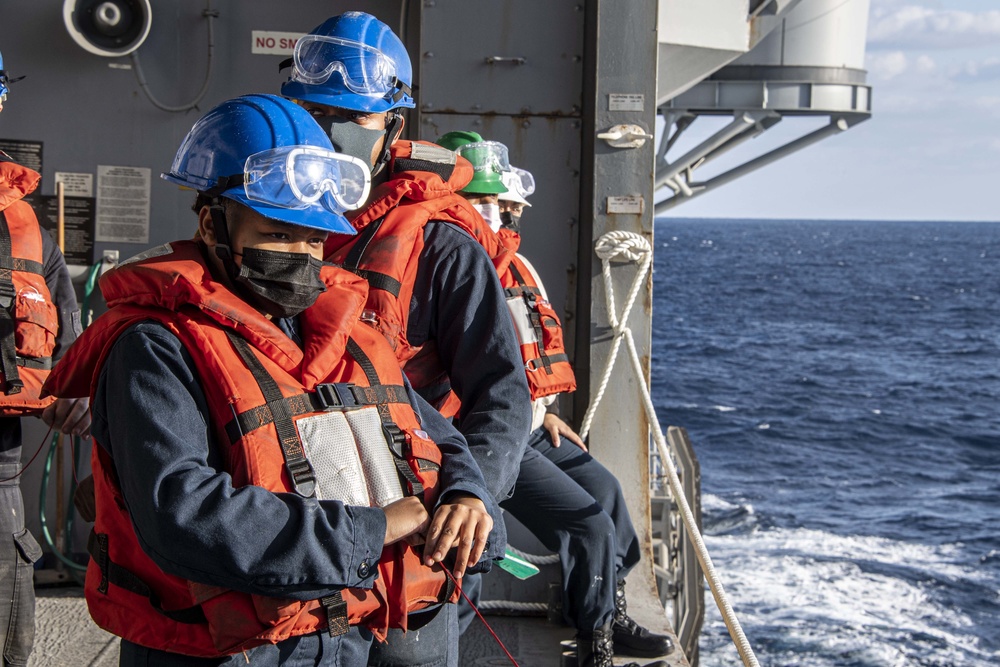 USS America Conducts Replenishment-at-Sea