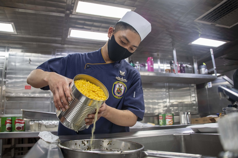 USS America Prepares Dinner