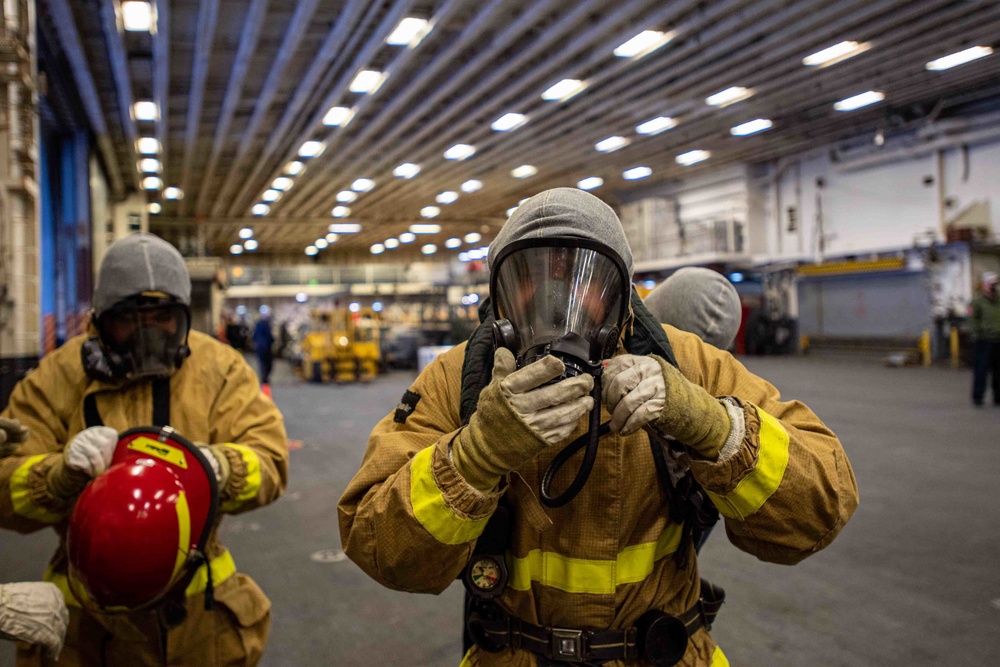 USS America (LHA 6) Conducts General Quarters Exercise