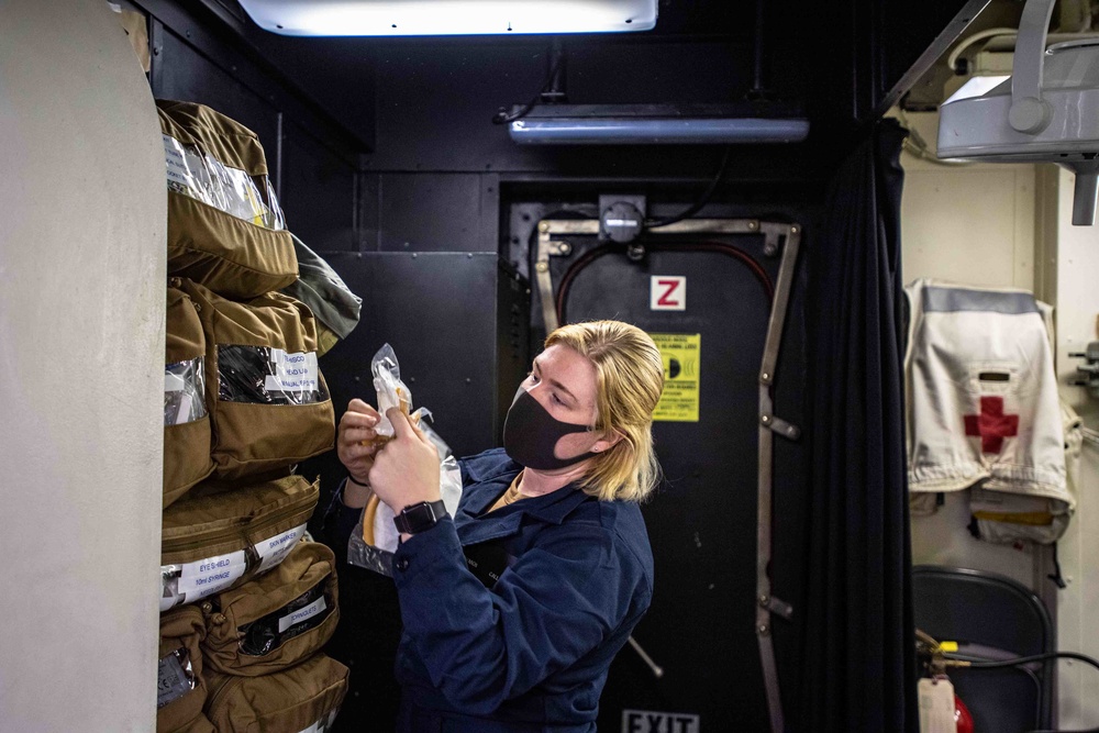 USS America (LHA 6) Conducts General Quarters Exercise