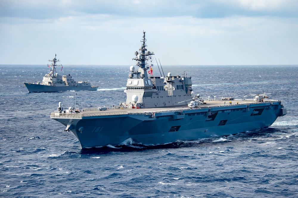 U.S. Pacific Fleet Forces, Alongside JMSDF, Participate in Joint Training Exercise