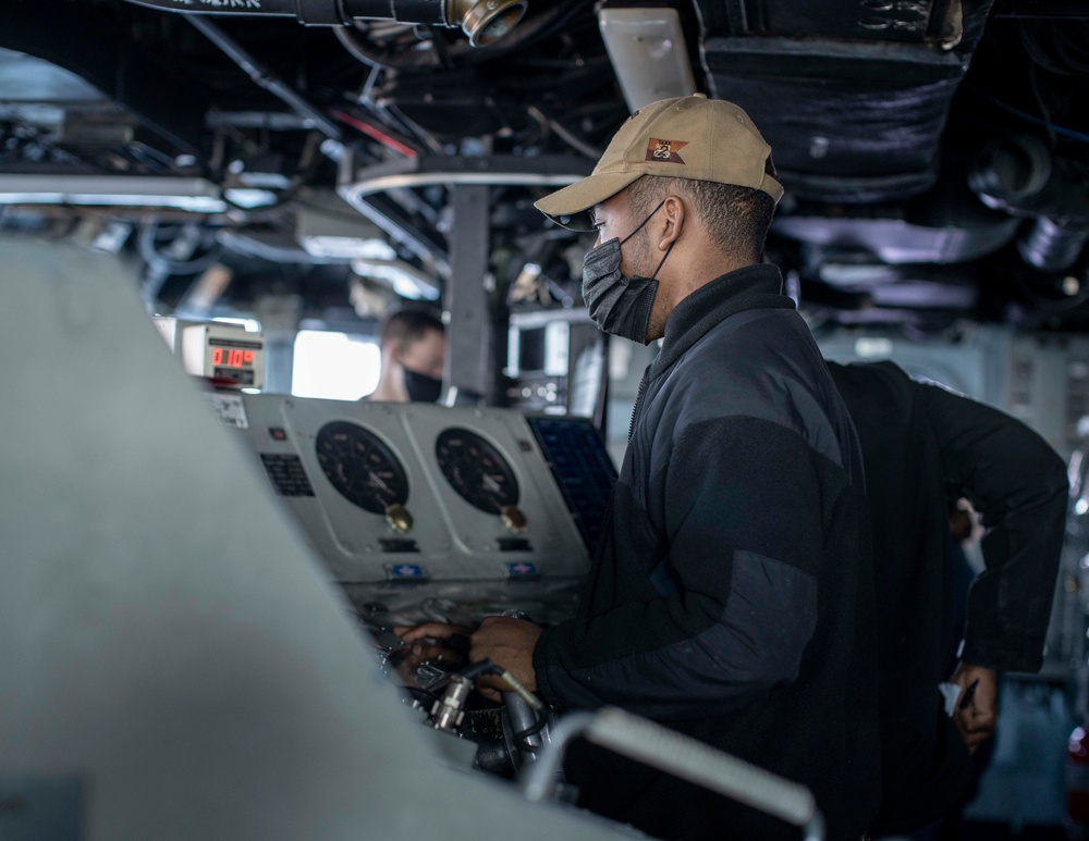 USS Essex (LHD 2) conducts routine operations