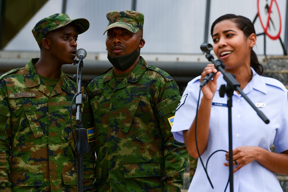 USAF, RDF bands rehearse for African Air Chiefs Symposium