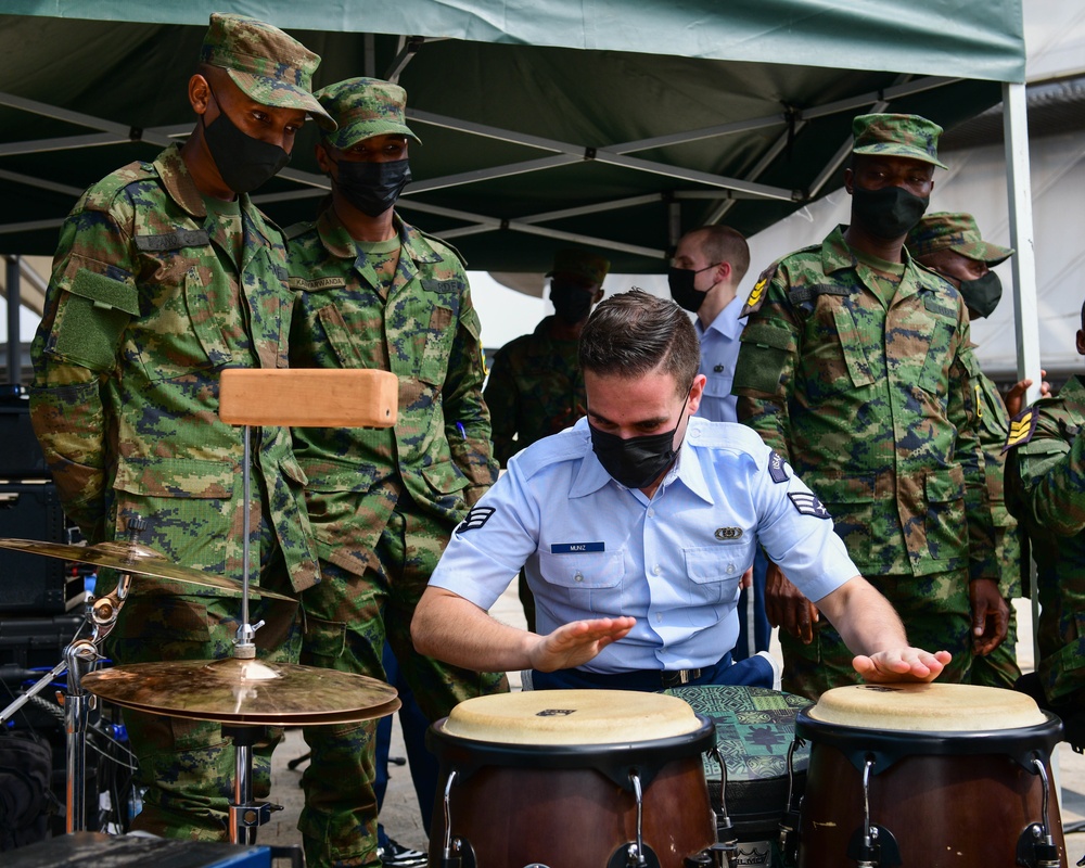 USAF, RDF bands rehearse for African Air Chiefs Symposium