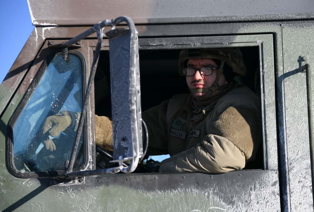 Wisconsin troops set up for Winter Strike