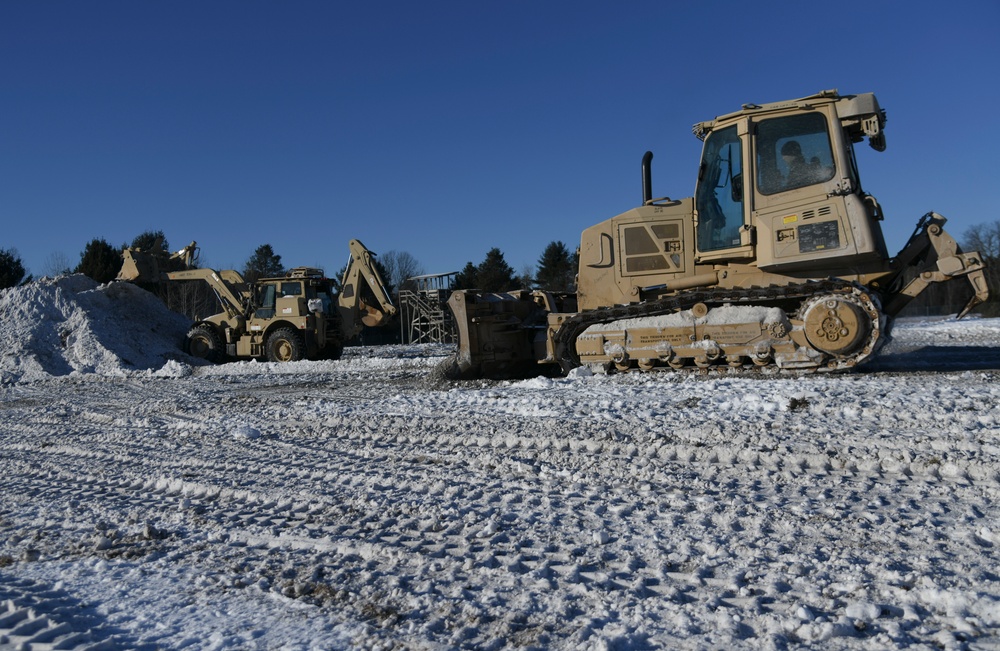 Wisconsin troops set up for Winter Strike