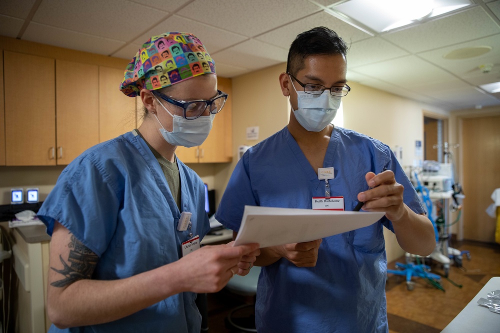 U.S. Army Military Medical Team Works With Rhode Island Hospital