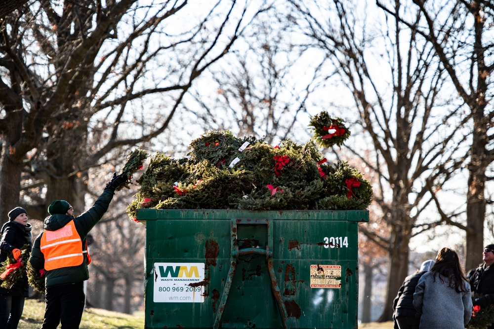 Wreaths Out at Arlington National Cemetery 2022