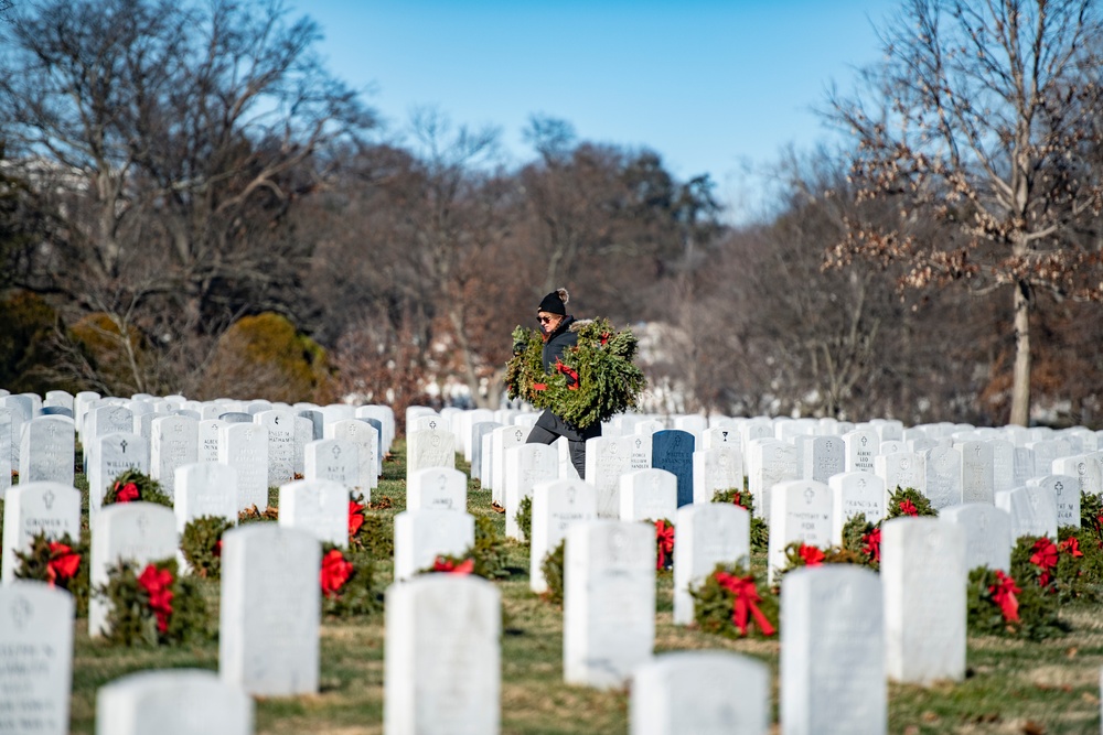 Wreaths Out at Arlington National Cemetery 2022