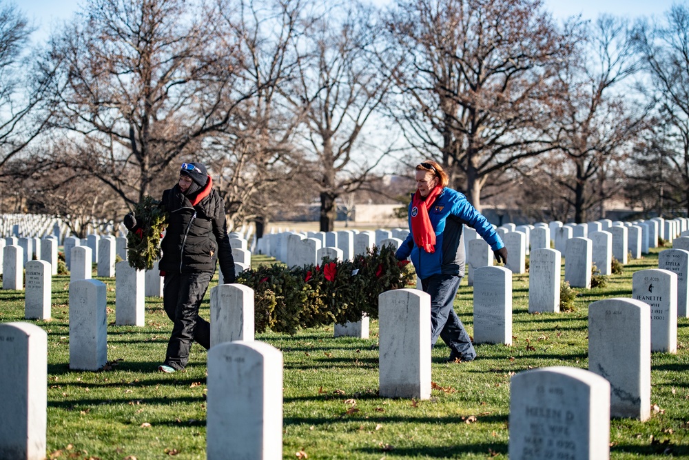 Wreaths Out at Arlington National Cemetery 2022