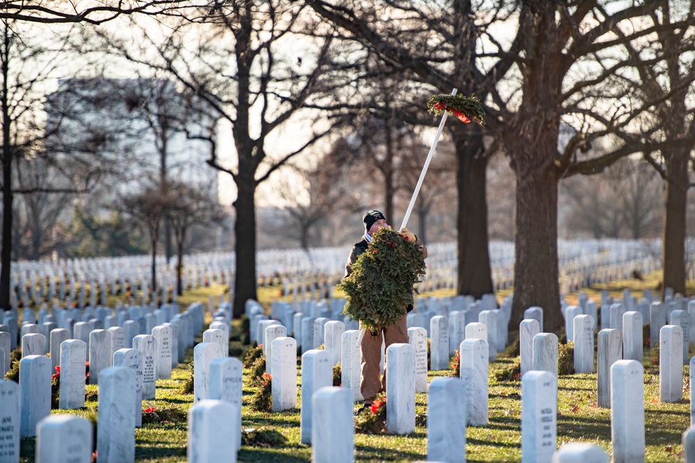 Wreaths Out at Arlington National Cemetery 2022