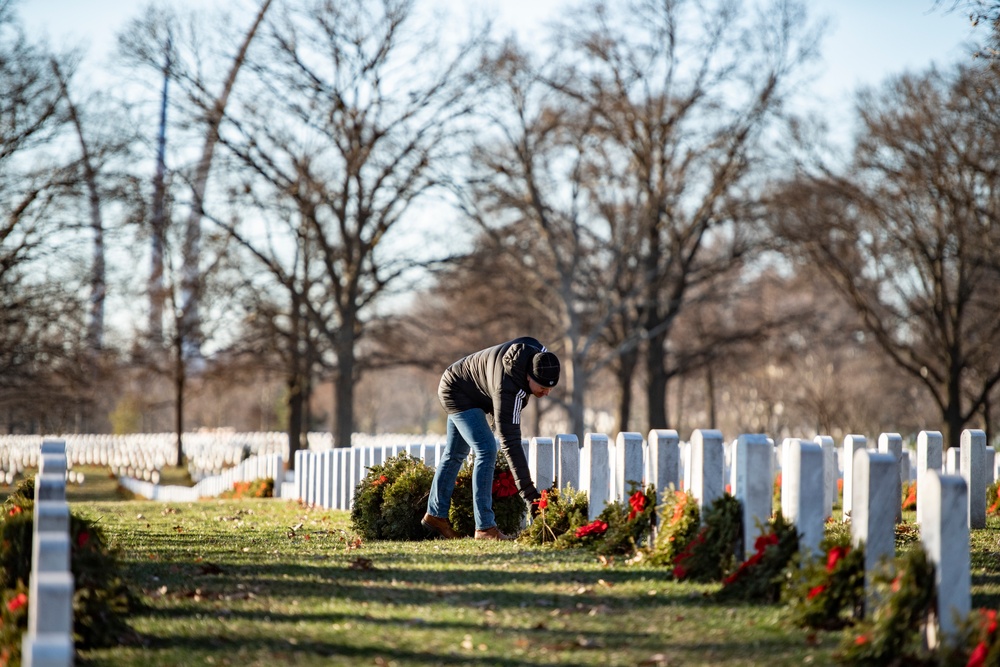 Wreaths Out at Arlington National Cemetery 2022