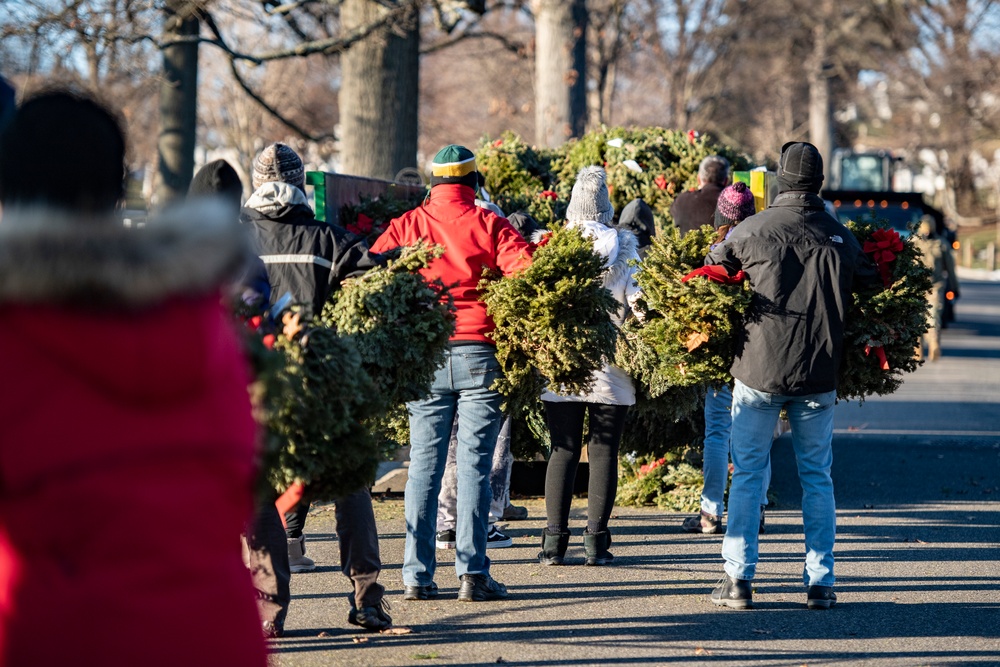 Wreaths Out at Arlington National Cemetery 2022