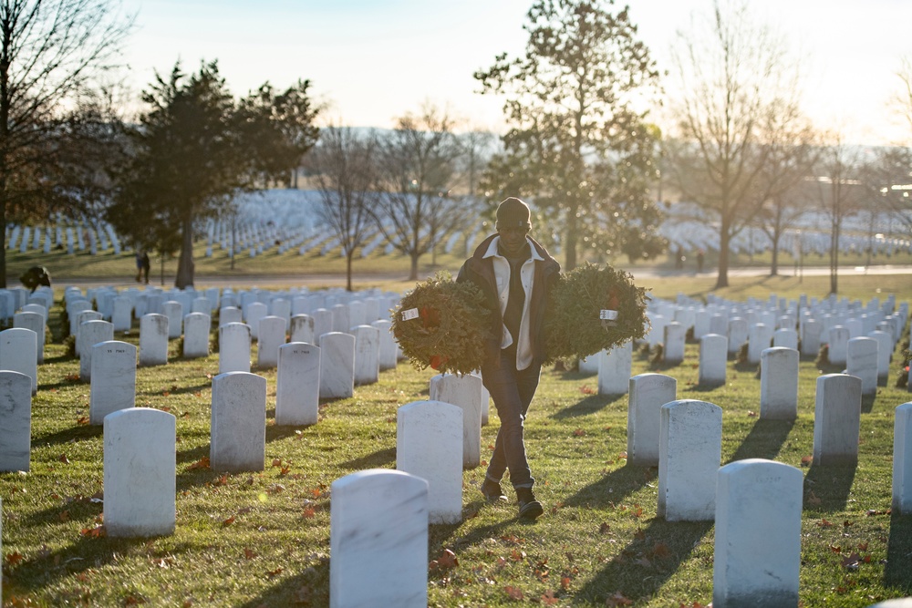 Wreaths Out at Arlington National Cemetery 2022