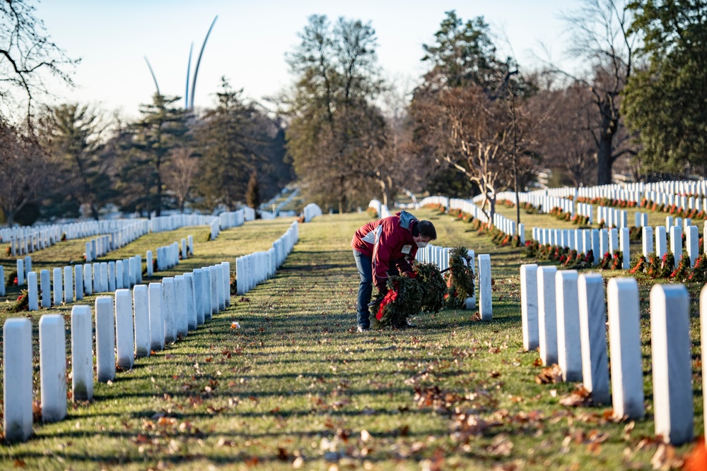 Wreaths Out at Arlington National Cemetery 2022