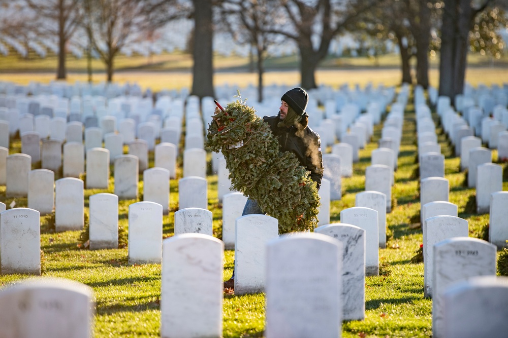 Wreaths Out at Arlington National Cemetery 2022