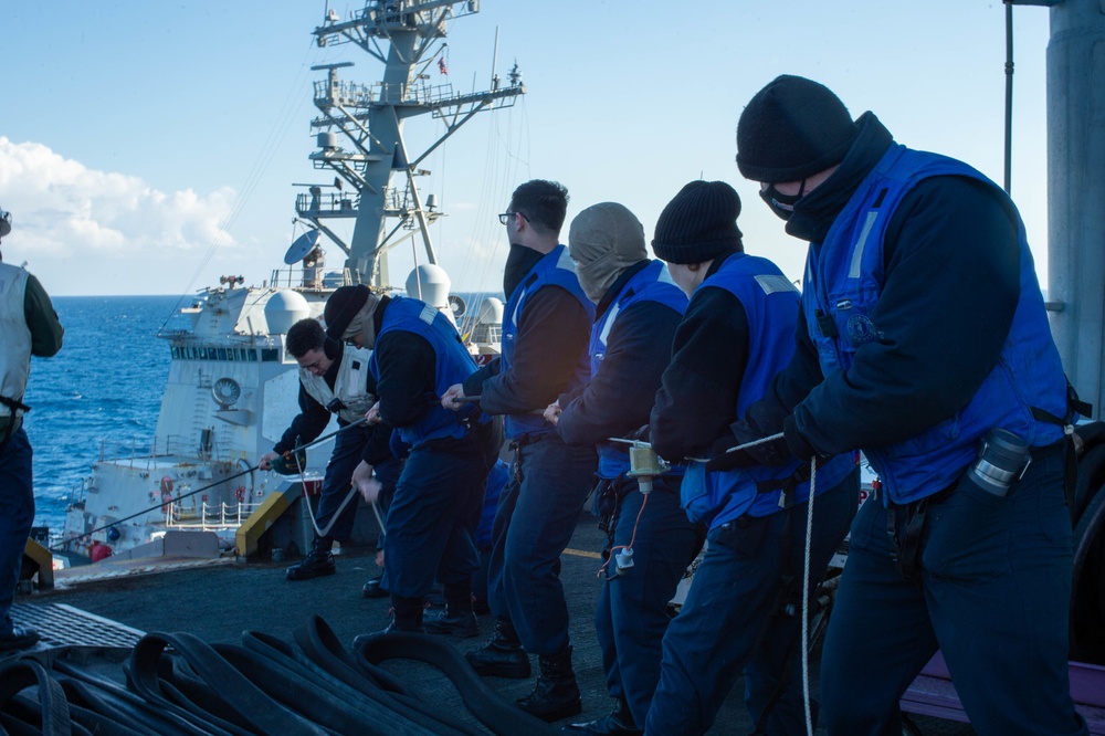 The Harry S. Truman Carrier Strike Group is on a scheduled deployment in the U.S. Sixth Fleet area of operations in support of naval operations to maintain maritime stability and security.