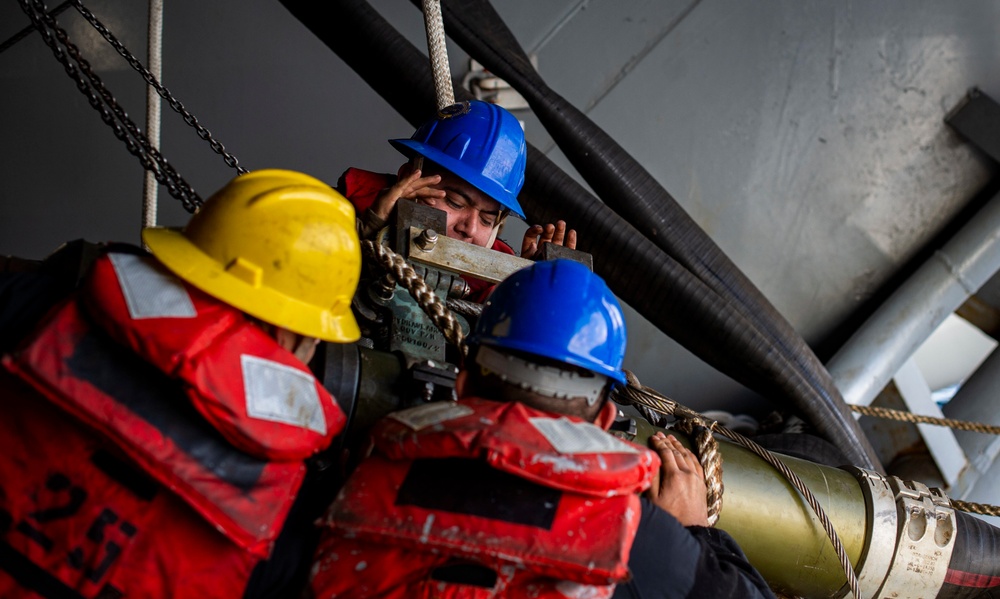 The Harry S. Truman Carrier Strike Group is on a scheduled deployment in the U.S. 6th Fleet area of operations in support of naval operations to maintain maritime stability and security.