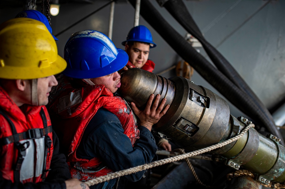 The Harry S. Truman Carrier Strike Group is on a scheduled deployment in the U.S. 6th Fleet area of operations in support of naval operations to maintain maritime stability and security.