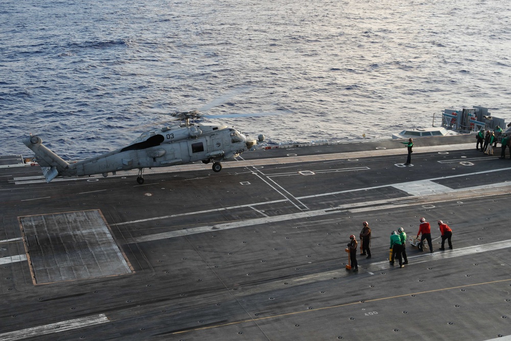 Abraham Lincoln conducts flight operations