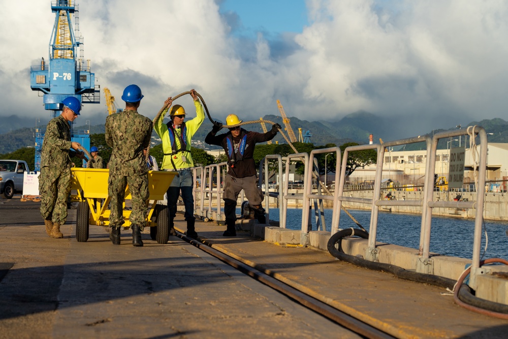 Pearl Harbor Naval Shipyard &amp; IMF Successfully Undocks USS William P. Lawrence (DDG-110)