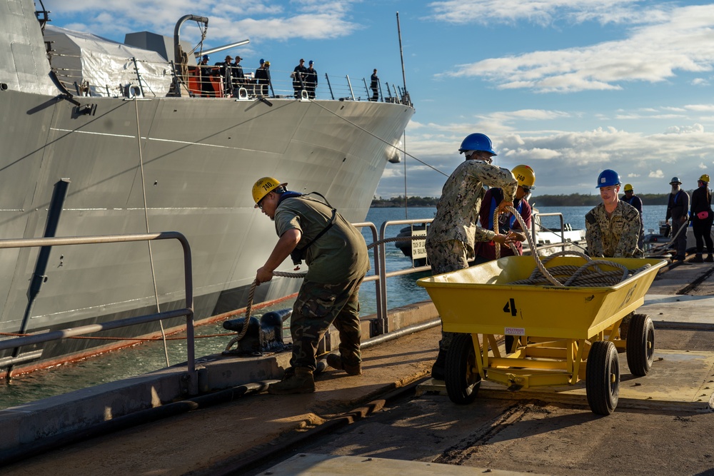 Pearl Harbor Naval Shipyard &amp; IMF Successfully Undocks USS William P. Lawrence (DDG-110)