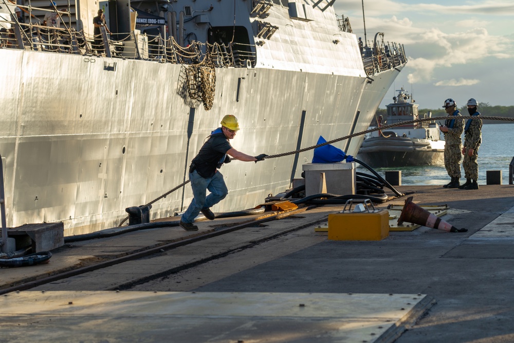 Pearl Harbor Naval Shipyard &amp; IMF Successfully Undocks USS William P. Lawrence (DDG-110)