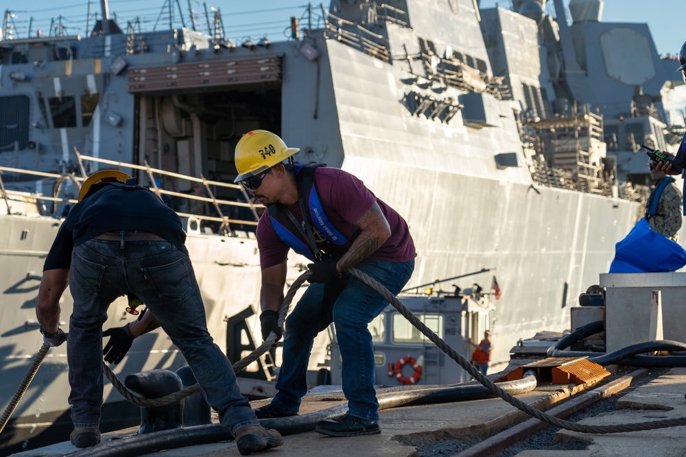 Pearl Harbor Naval Shipyard &amp; IMF Successfully Undocks USS William P. Lawrence (DDG-110)