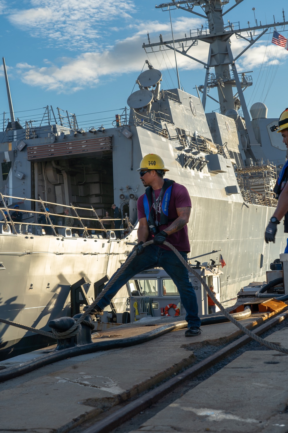 Pearl Harbor Naval Shipyard &amp; IMF Successfully Undocks USS William P. Lawrence (DDG-110)