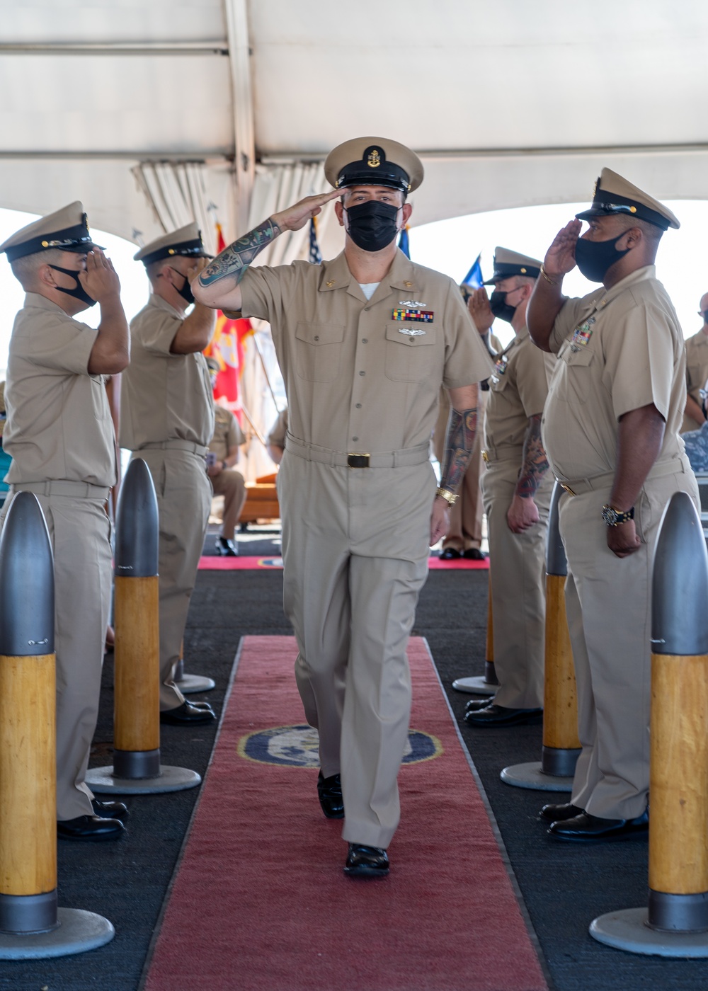 The newest members of the Pearl Harbor Naval Shipyard &amp; IMF's Chiefs Mess