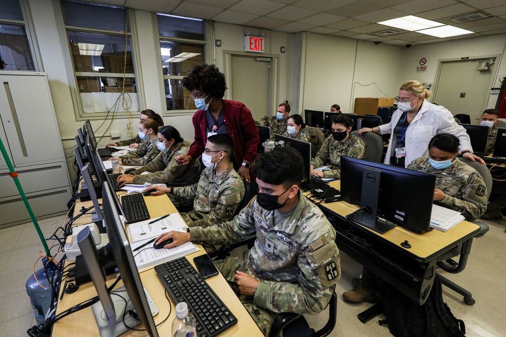 U.S. Army Military Medical Team Begins Orientation at New York City Health+Hospital - Coney Island in Brooklyn, New York.