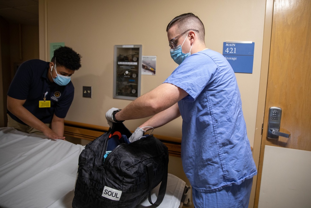 U.S. Army Military Medical Team Work at Lifespan Community Health Institute