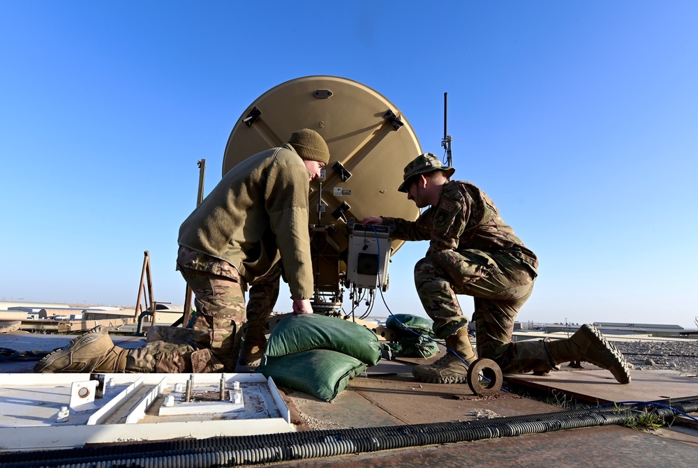 From static to chatter: 386th Expeditionary Communications Squadron clears signal hiccups