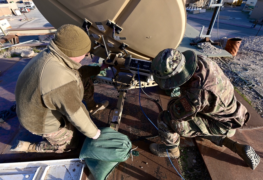 From static to chatter: 386th Expeditionary Communications Squadron clears signal hiccups