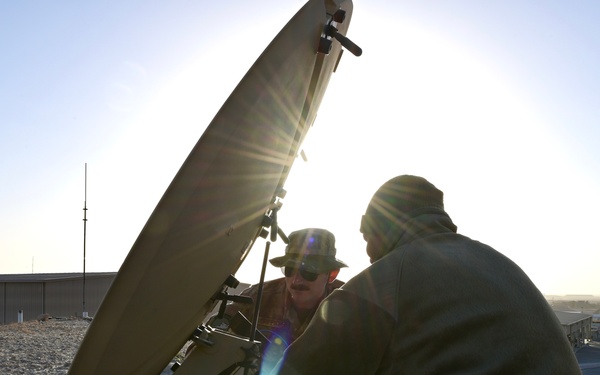 From static to chatter: 386th Expeditionary Communications Squadron clears signal hiccups